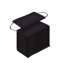 Маска медицинская трехслойная, одноразовая на резинке 10 штук (черные)