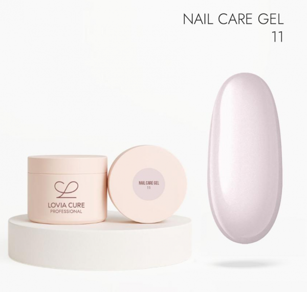 LOVIA CURE Nail Care Gel № 011 моделирующий гель с кератином и кальцием, 15 мл.