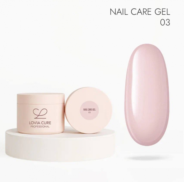 LOVIA CURE Nail Care Gel № 003 моделирующий гель с кератином и кальцием, 15 мл.