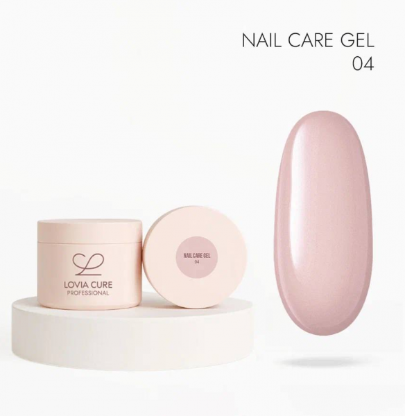 LOVIA CURE Nail Care Gel № 004 моделирующий гель с кератином и кальцием, 15 мл.