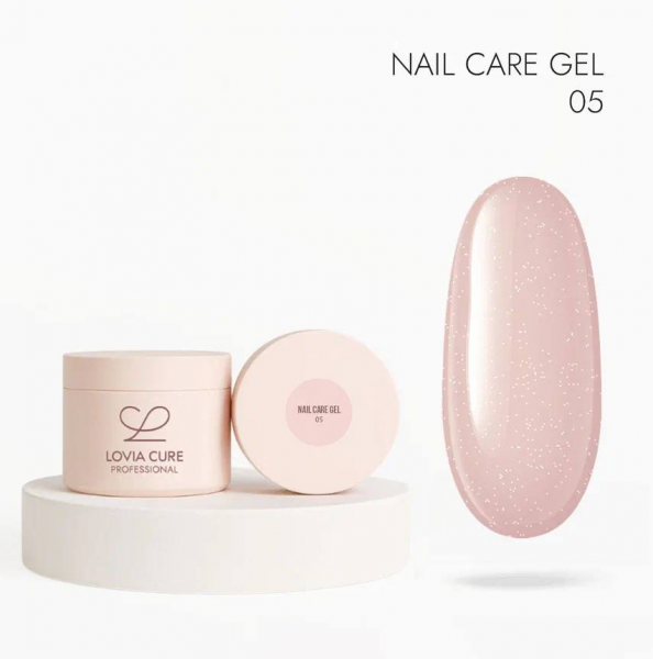 LOVIA CURE Nail Care Gel № 005 моделирующий гель с кератином и кальцием, 15 мл.