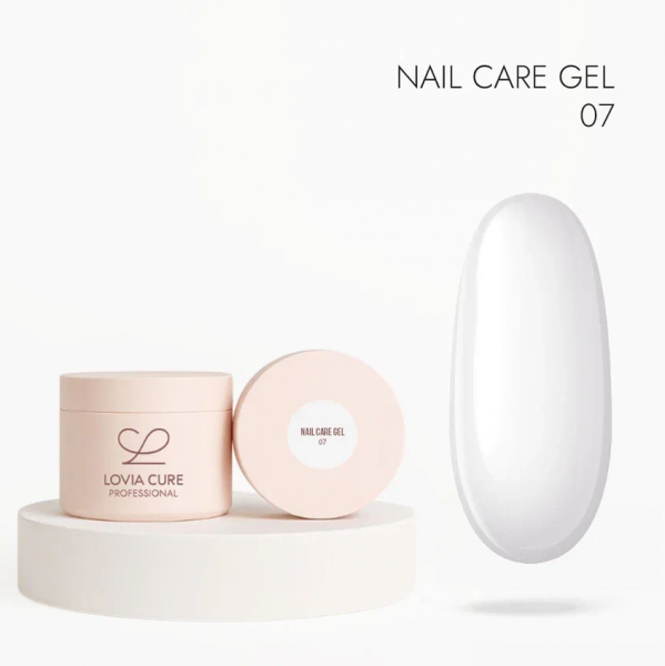 LOVIA CURE Nail Care Gel № 007 моделирующий гель с кератином и кальцием, 15 мл.