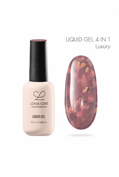 LOVIA CURE Жидкий Полигель-архитектор 4в1 Coral Luxury №09, 17 мл.
