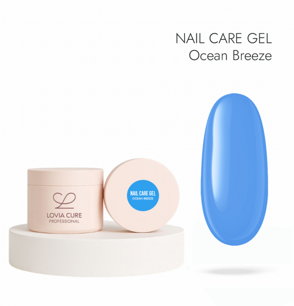 LOVIA CURE Nail Care Gel Ocean Breeze моделирующий гель с кератином и кальцием, 15 мл.