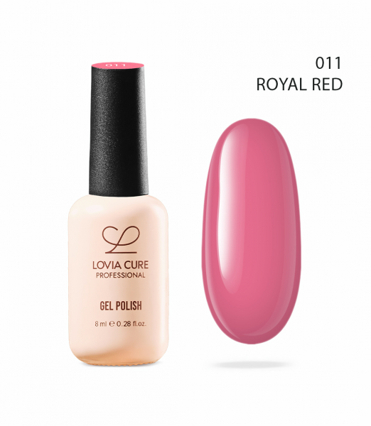 LOVIA CURE Гель-лак № 011, Royal Red, 8 мл.