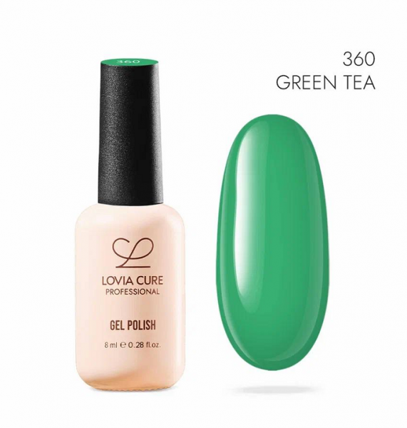 LOVIA CURE Гель-лак 360 Green Tea, 8 мл.